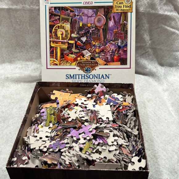 Ceaco jigsaw puzzle SMITHSONIAN: HOPE DIAMOND Hidden Object 1000 pc - Picture 3 of 3